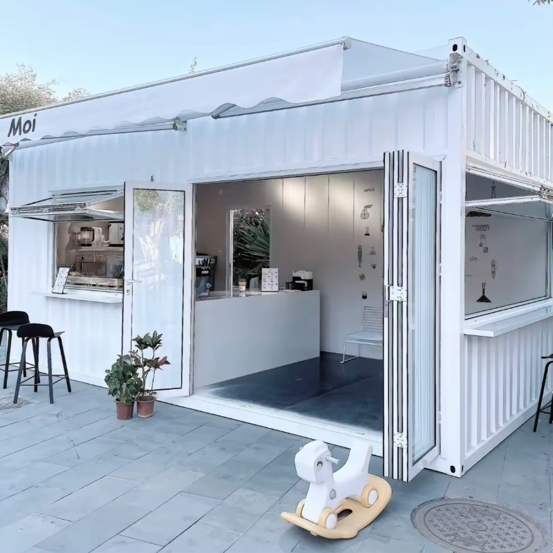 Outdoor Furniture Wood - Maison conteneur en panneaux sandwich d’aluminium