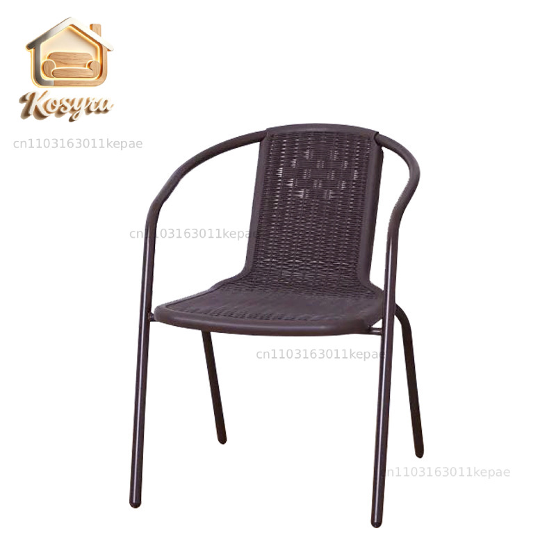 Outdoor Furniture Metal Chairs - Chaise d'extérieur imperméable en plastique imitation