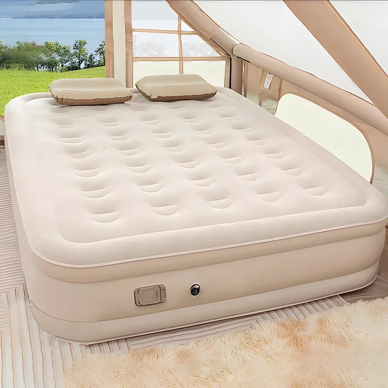 Outdoor Furniture Luxury - Matelas gonflable Queen avec pompe intégrée,
