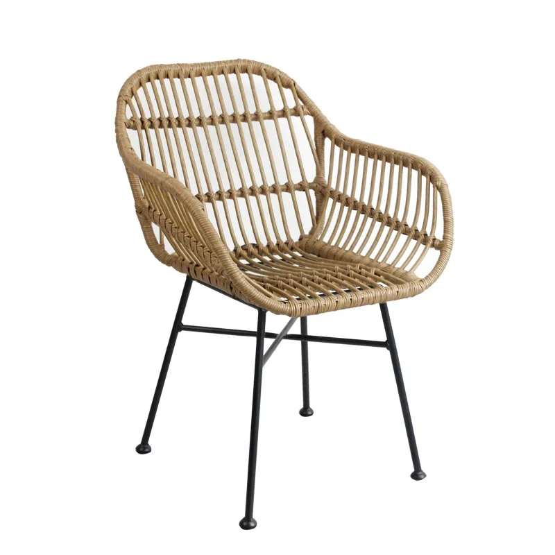Outdoor Furniture Metal Chairs - Chaises de salle à manger nordiques