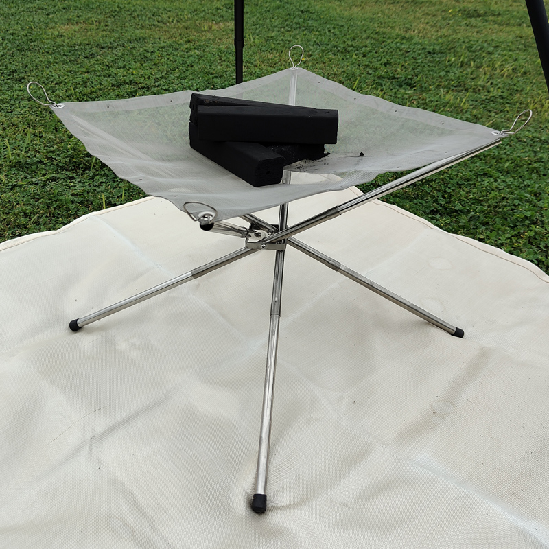 1 pièce, grille en acier pliab - Outdoor Furniture Wood avis et prix