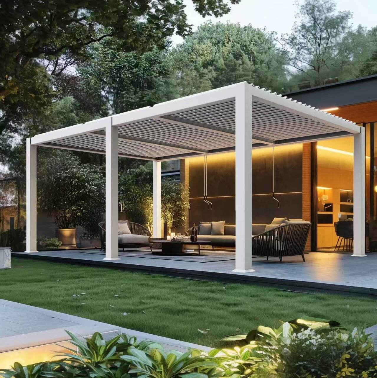 Pavillon de luxe en alliage d' - Outdoor Furniture Metal avis et prix