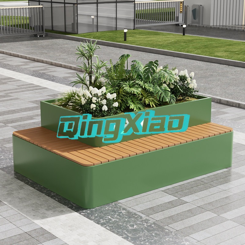 Banc d'extérieur avec jardiniè - Outdoor Furniture Metal Chairs avis et prix